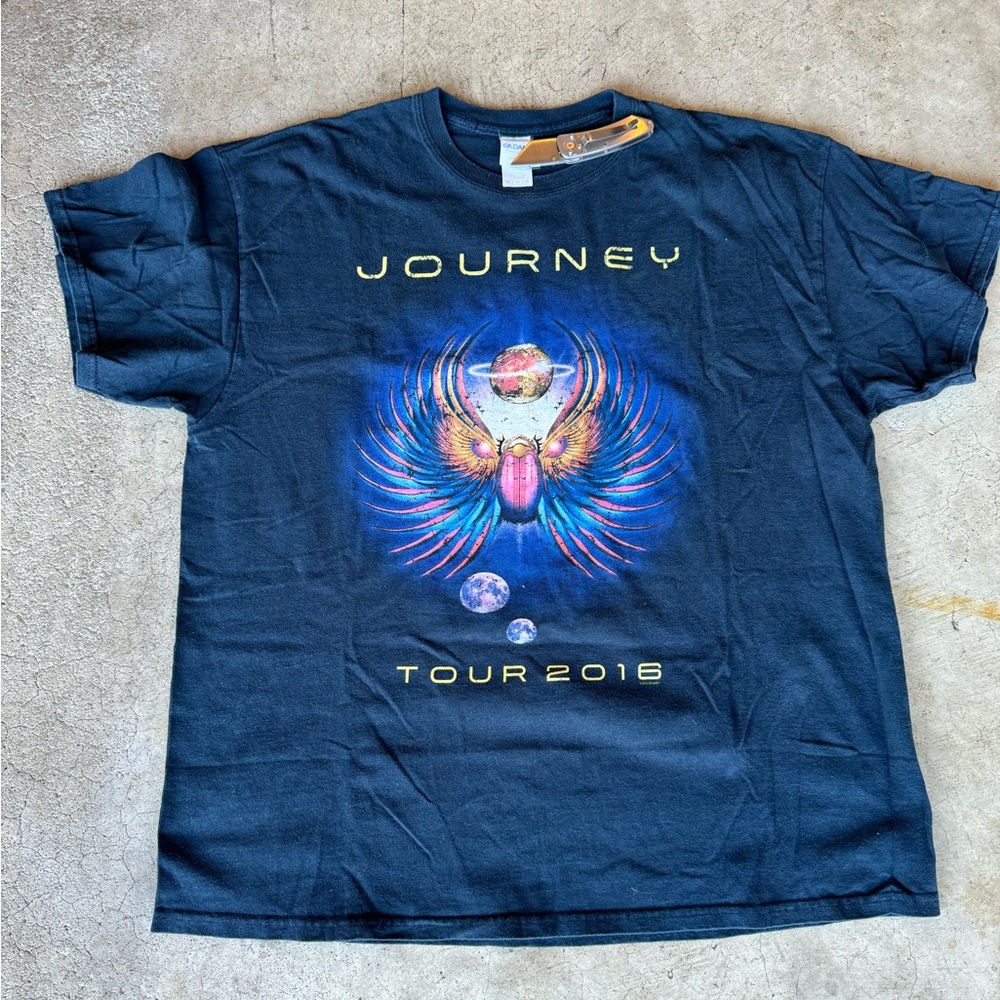 Journey 2016 Tour Concert Tour Band T-Shirt Tee Double Sided Size xLarge